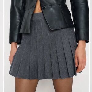 Reformation Charcoal Mini Skirt